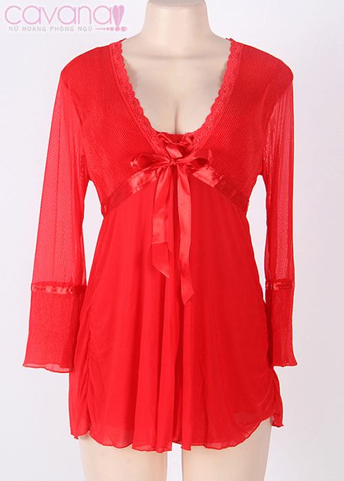 Đầm ngủ Bigsize Người Tình Mùa Đông - Đỏ