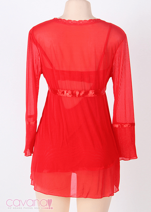 Đầm ngủ Bigsize Người Tình Mùa Đông - Đỏ