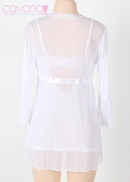 Đầm ngủ bigsize Người Tình Mùa Đông - Trắng