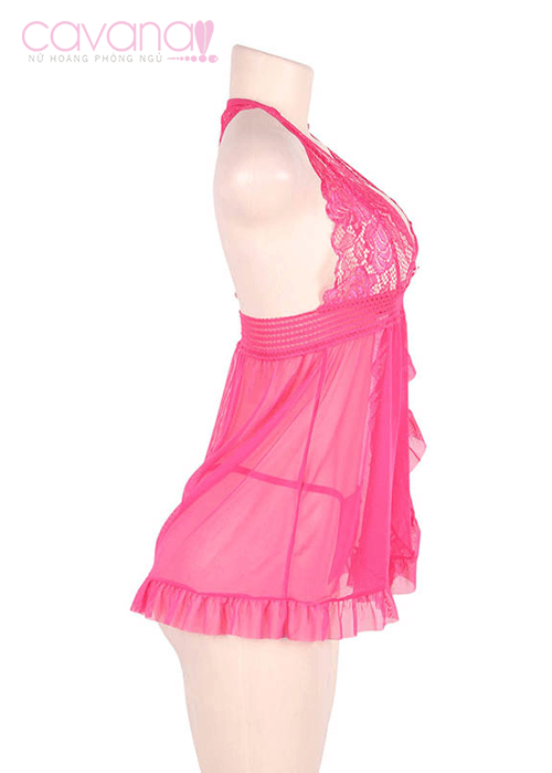Đầm ngủ Bigsize Tuổi mộng - Hồng Đầm ngủ Bigsize Tuổi mộng - Hồng