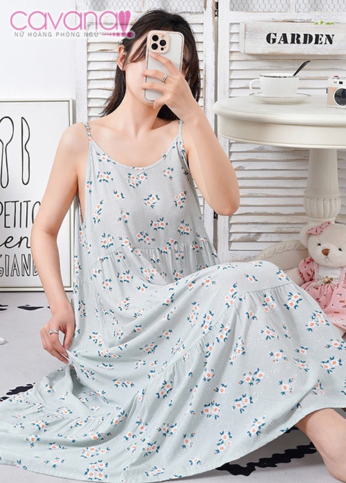 Đầm ngủ dài Vườn Xuân nhiều màu Đầm ngủ dài Vườn Xuân nhiều màu