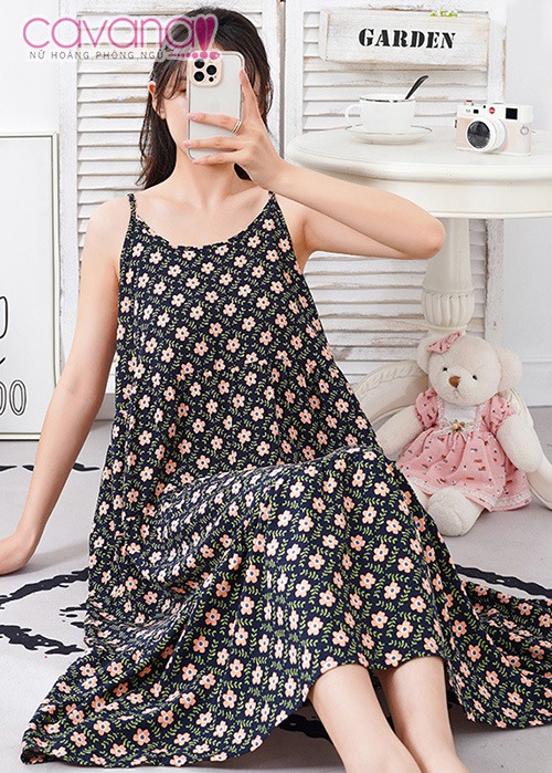 Đầm ngủ dài Vườn Xuân nhiều màu Đầm ngủ dài Vườn Xuân nhiều màu