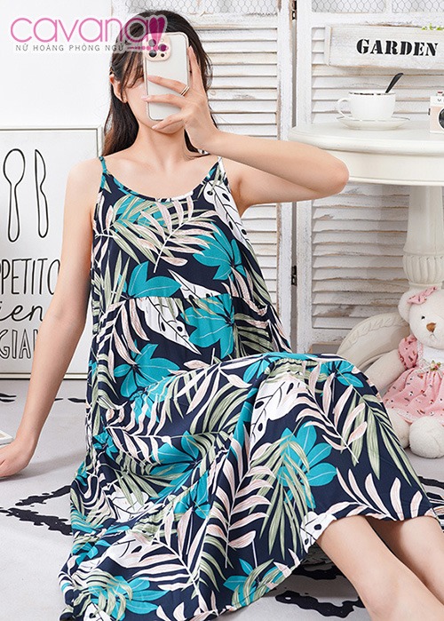 Đầm ngủ dài Vườn Xuân nhiều màu Đầm ngủ dài Vườn Xuân nhiều màu