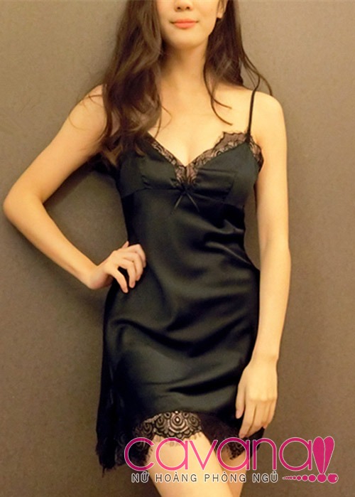 Đầm ngủ gợi cảm Em Gái Nhỏ - Đen Đầm ngủ gợi cảm Em Gái Nhỏ - Đen