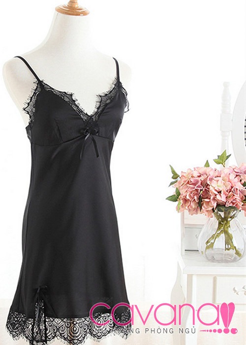 Đầm ngủ gợi cảm Em Gái Nhỏ - Đen Đầm ngủ gợi cảm Em Gái Nhỏ - Đen