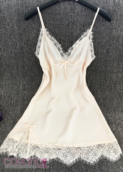 Đầm ngủ gợi cảm Em gái nhỏ - Kem