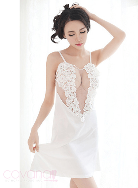 Đầm ngủ gợi cảm Giấc Mơ Thiên Thần - Trắng Đầm ngủ gợi cảm Giấc Mơ Thiên Thần - Trắng
