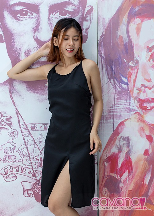 Đầm ngủ gợi cảm Giọt nắng bên thềm- Đen Đầm ngủ gợi cảm Giọt nắng bên thềm- Đen