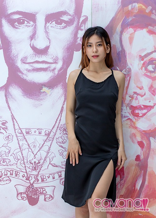 Đầm ngủ gợi cảm Giọt nắng bên thềm- Đen Đầm ngủ gợi cảm Giọt nắng bên thềm- Đen