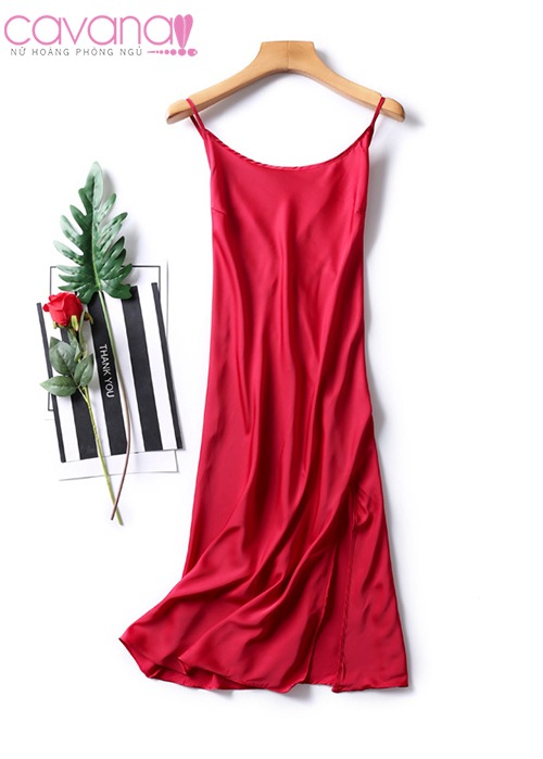 Đầm ngủ gợi cảm Giọt nắng bên thềm - Đỏ Đầm ngủ gợi cảm Giọt nắng bên thềm - Đỏ