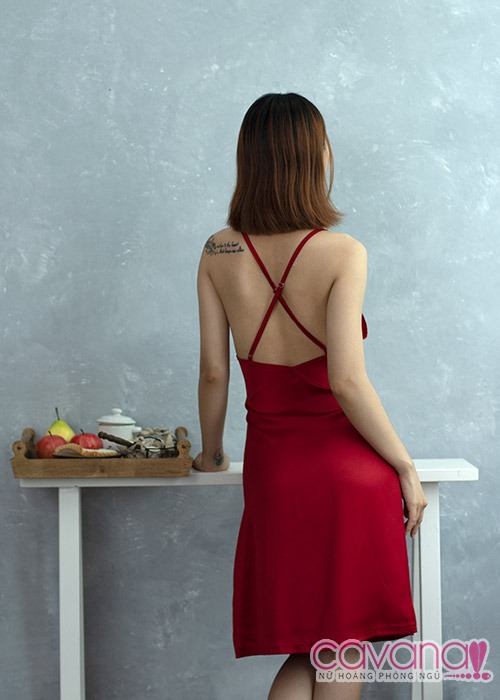 Đầm ngủ gợi cảm Giọt nắng bên thềm - Đỏ Đầm ngủ gợi cảm Giọt nắng bên thềm - Đỏ