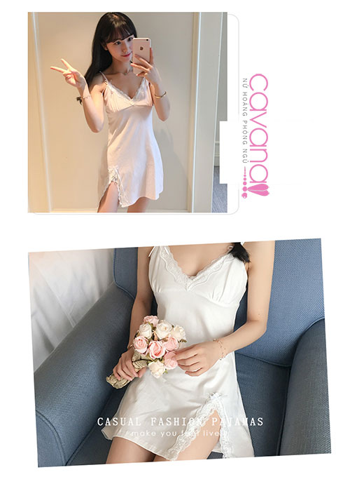 Đầm ngủ gợi cảm Nét Duyên Thầm - Trắng