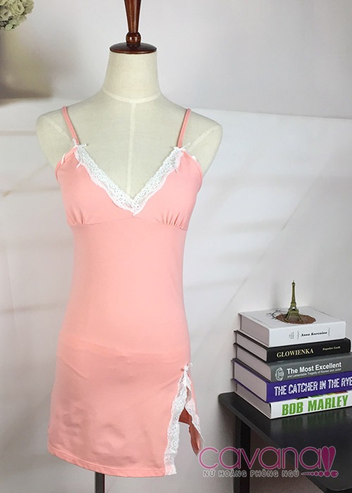 Đầm ngủ gợi cảm Nét Duyên Thầm - Hồng Đầm ngủ gợi cảm Nét Duyên Thầm - Hồng