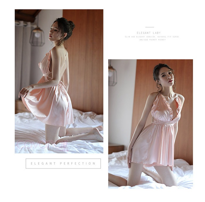 Đầm ngủ gợi cảm Ngọc Nữ - Hồng