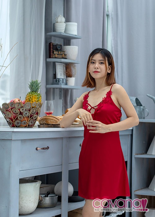 Đầm ngủ gợi cảm Như phút ban đầu - đỏ