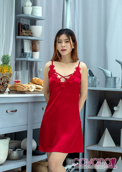 Đầm ngủ gợi cảm Như phút ban đầu - đỏ