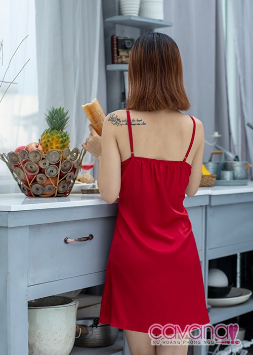 Đầm ngủ gợi cảm Như phút ban đầu - đỏ