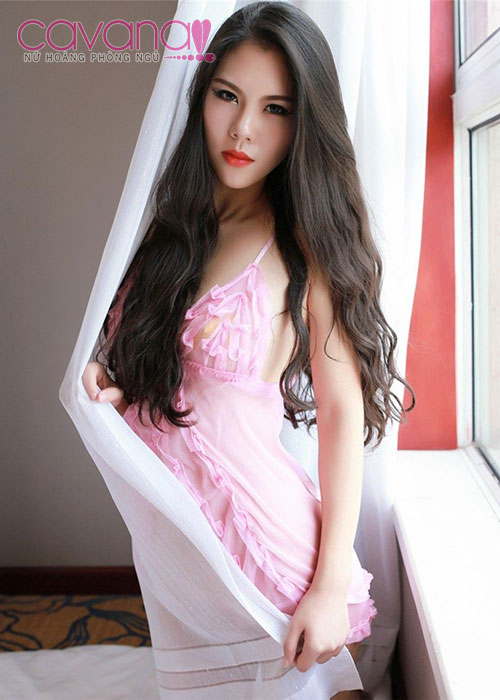 Đầm ngủ gợi cảm Tình Em Trao Anh - Hồng