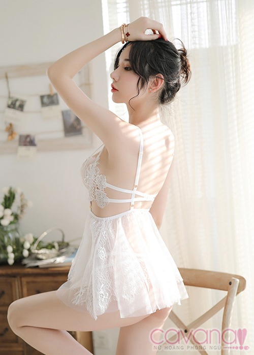Đầm ngủ gợi cảm Và em đã yêu - trắng Đầm ngủ gợi cảm Và em đã yêu - trắng