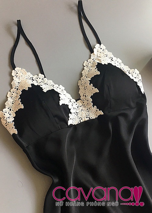 Đầm ngủ gợi tình Kiêu Sa - Đen Đầm ngủ gợi tình Kiêu Sa - Đen