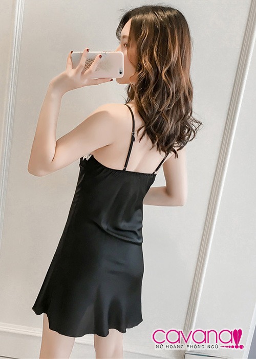 Đầm ngủ gợi tình Kiêu Sa - Đen Đầm ngủ gợi tình Kiêu Sa - Đen