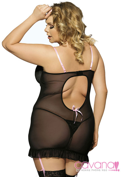 Đầm ngủ người mập Mãi Một Tình Yêu - Hồng