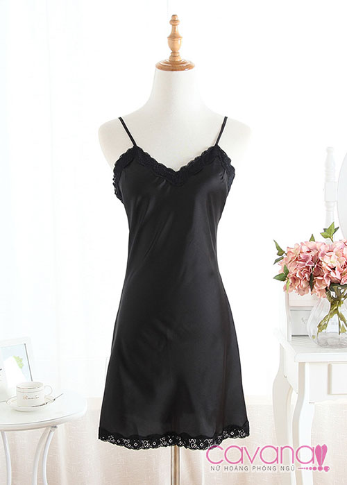 Đầm ngủ quyến rũ Bùa Yêu -  Đen