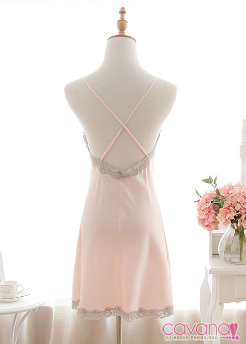 Đầm ngủ quyến rũ Bùa Yêu -  Hồng