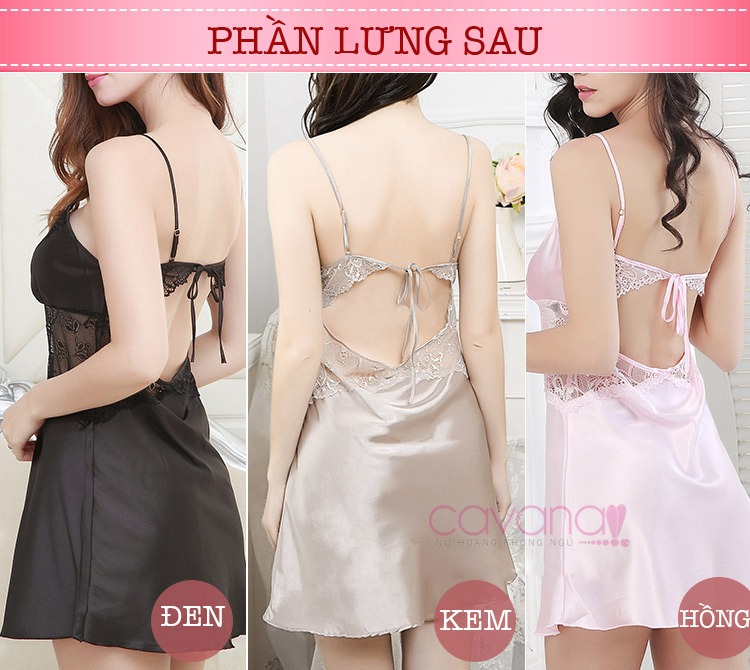 Đầm ngủ quyến rũ Người Tình Bé Nhỏ - Đen