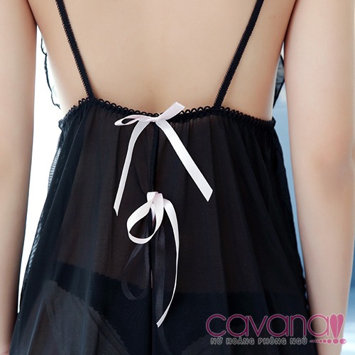 Đầm ngủ xuyên thấu Mộng Mơ (Đen) Đầm ngủ xuyên thấu Mộng Mơ (Đen)