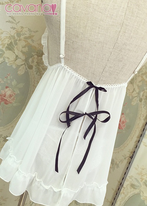 Đầm ngủ xuyên thấu Mộng Mơ - Trắng Đầm ngủ xuyên thấu Mộng Mơ - Trắng