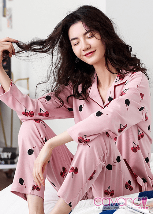 Đồ ngủ Cherry Chín Mọng - Hồng