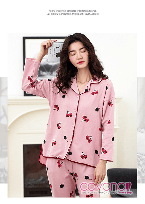 Đồ ngủ Cherry Chín Mọng - Hồng