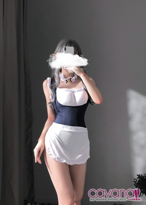 Đồ ngủ cosplay gợi cảm Nàng Hầu Cám Dỗ - Trắng Đồ ngủ cosplay gợi cảm Nàng Hầu Cám Dỗ - Trắng