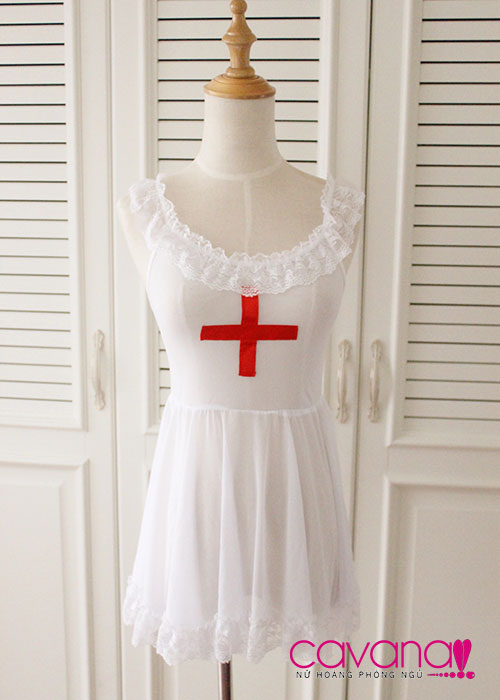 Đồ ngủ Cosplay gợi cảm Y Tá Của A Tí