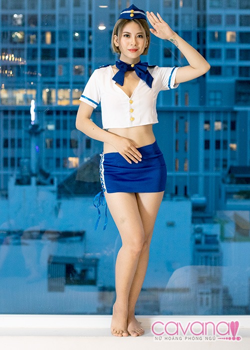Đồ ngủ cosplay gợi tình Tiếp Viên Hàng Không