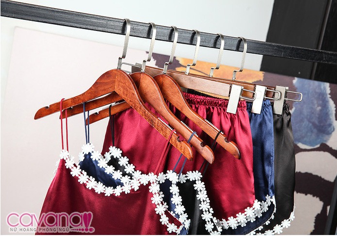 Đồ Ngủ Dây Nhành Hoa Dại - Xanh Đen Đồ Ngủ Dây Nhành Hoa Dại - Xanh Đen