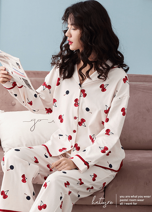 Đồ ngủ nữ Cherry Chín Mọng - Trắng Đồ ngủ nữ Cherry Chín Mọng - Trắng