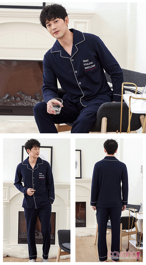 Đồ ngủ Pijama cặp đôi Hạnh Phúc Giản Đơn