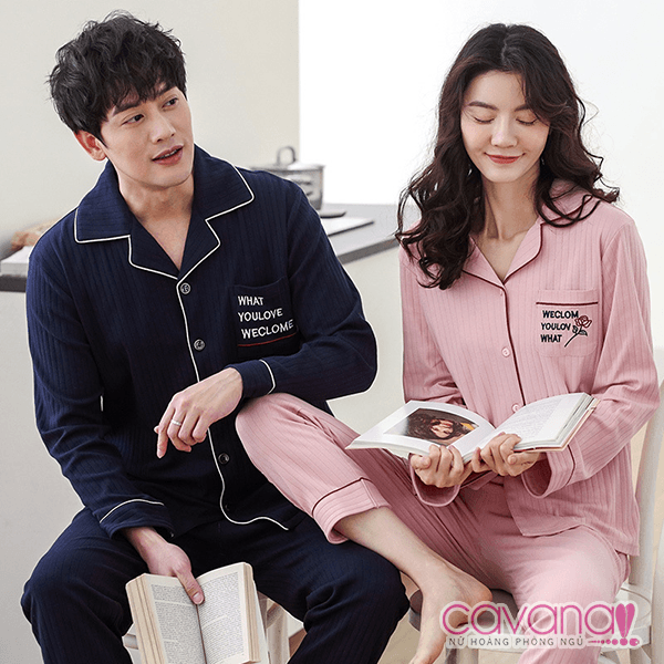 Đồ ngủ Pijama cặp đôi Hạnh Phúc Giản Đơn