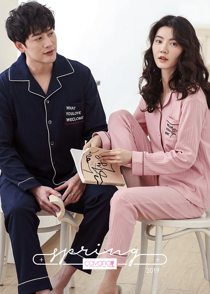 Đồ ngủ Pijama cặp đôi Hạnh Phúc Giản Đơn