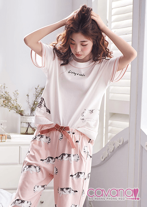 Đồ ngủ Pijama Mèo Lười