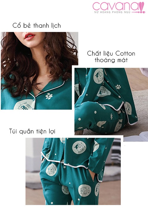 Đồ ngủ Pijama Mèo Xinh Đồ ngủ Pijama Mèo Xinh