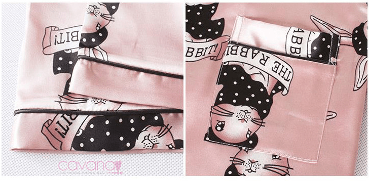 Đồ ngủ Pijama ngắn thỏ xinh - Hồng Đồ ngủ Pijama ngắn thỏ xinh - Hồng