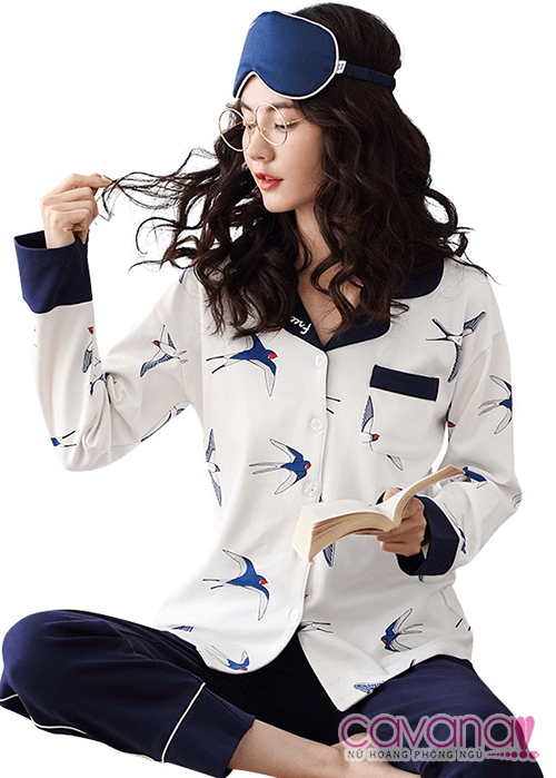 Đồ ngủ Pijama phong cánh Hàn Quốc Én Nhỏ