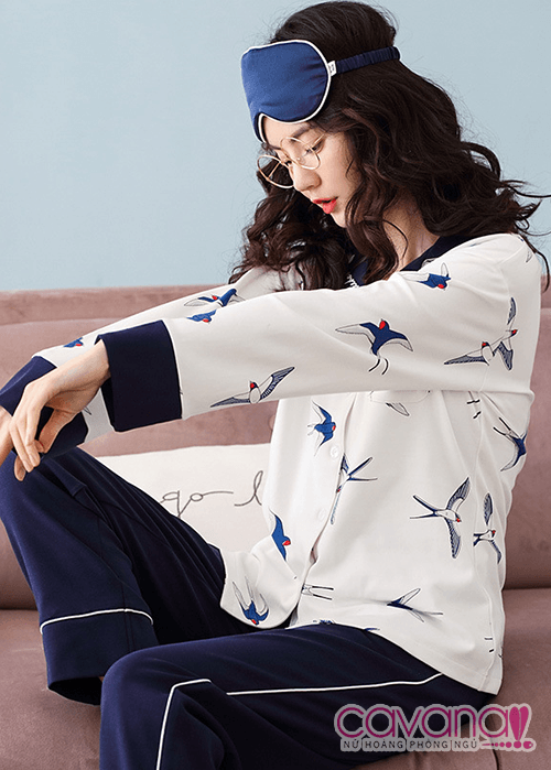 Đồ ngủ Pijama phong cánh Hàn Quốc Én Nhỏ