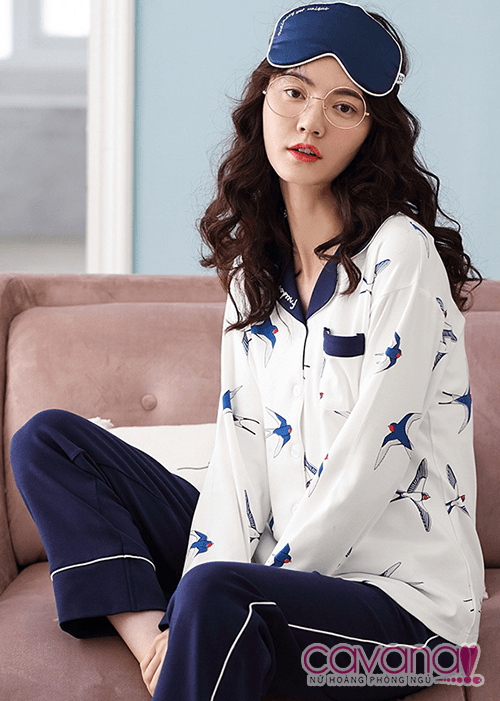 Đồ ngủ Pijama phong cánh Hàn Quốc Én Nhỏ