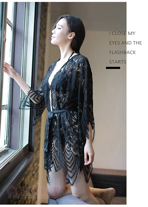 Set đồ ngủ gợi cảm Màu Tình Yêu -  Đen Set đồ ngủ gợi cảm Màu Tình Yêu -  Đen