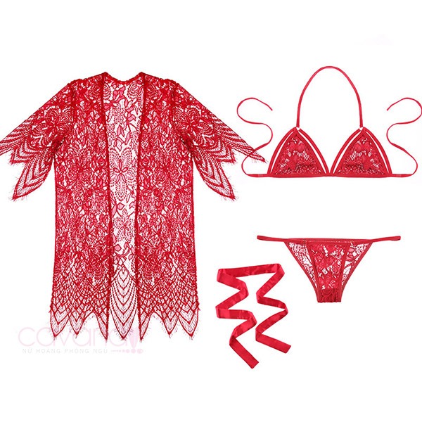 Set đồ ngủ gợi cảm Màu Tình Yêu -  Đỏ
