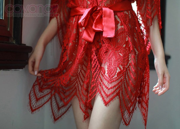 Set đồ ngủ gợi cảm Màu Tình Yêu -  Đỏ